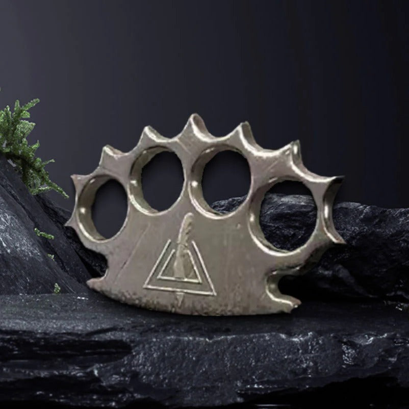 Portable Self-Defense Knuckle Duster for EDC Emergencies