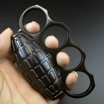 Metal Brass Knuckle Duster with Four-Finger Buckle by TigerGuard for Defense