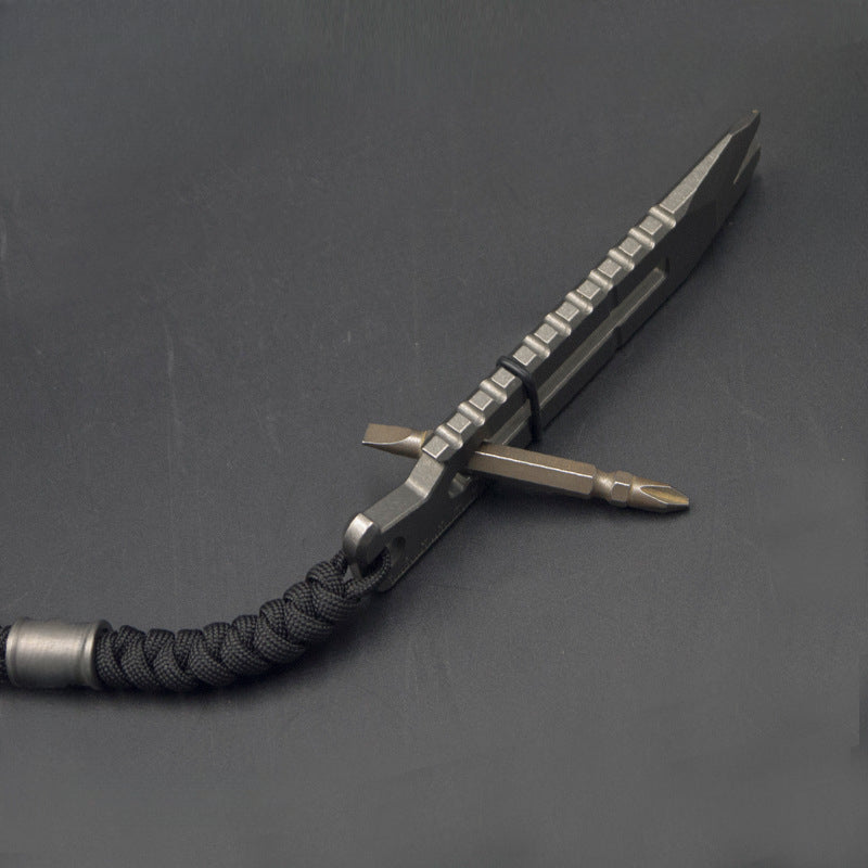 Multi-Utility Titanium Pry Bar Wrench Tool for Repair and Survival