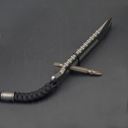 Multi-Utility Titanium Pry Bar Wrench Tool for Repair and Survival