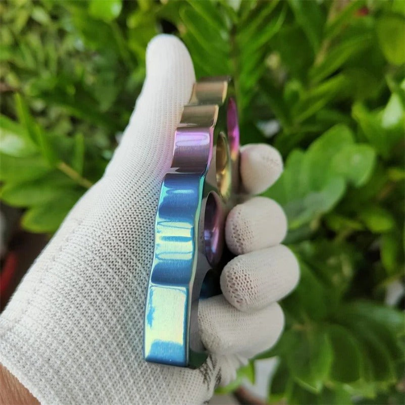Tough Titanium Alloy Knuckle Duster Self-Defense Tool for EDC