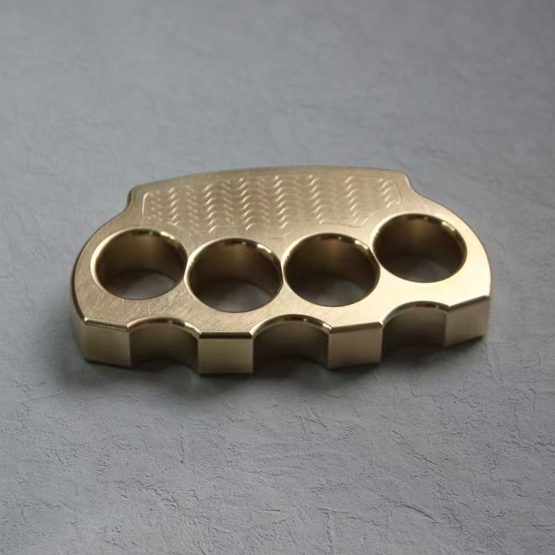 Wave Design Brass Knuckle Duster for Self-Defense and Practical EDC Gear