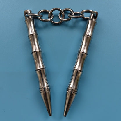 Portable Solid Steel Nunchaku Built for Effective Self-Protection