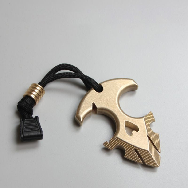 Brass Knuckle Duster Tactical Self-Defense Tool for EDC