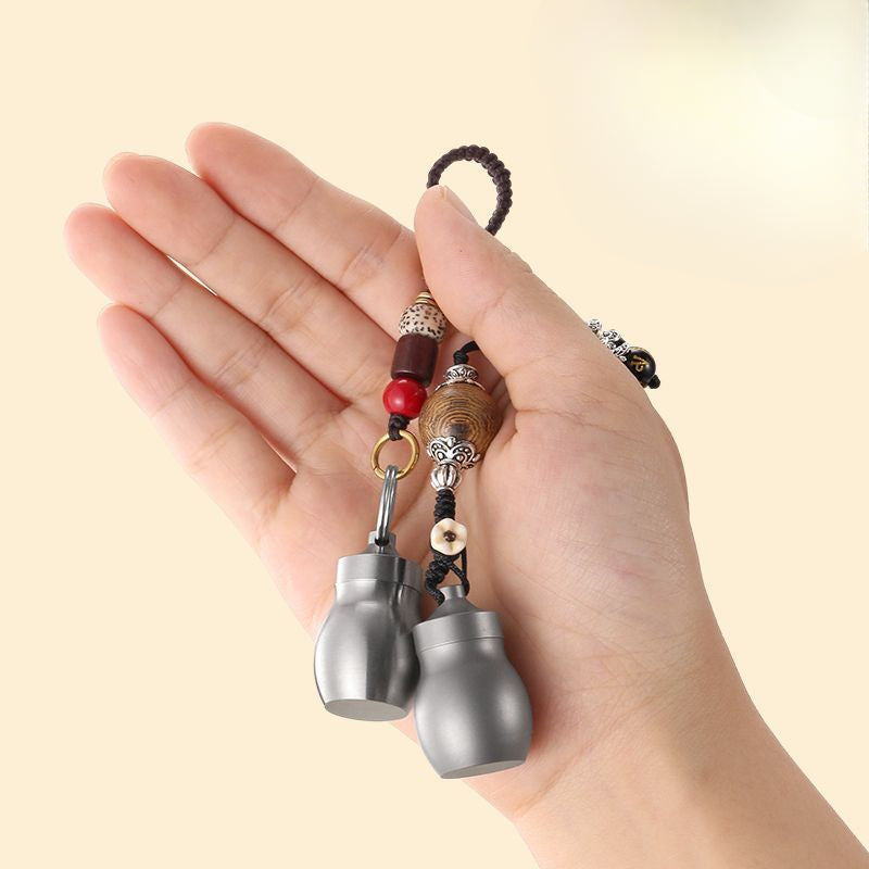 Portable PillSafe Capsule Crafted from Titanium