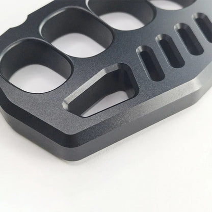 Solid Aluminum Knuckle Duster with Enlarged Finger Openings
