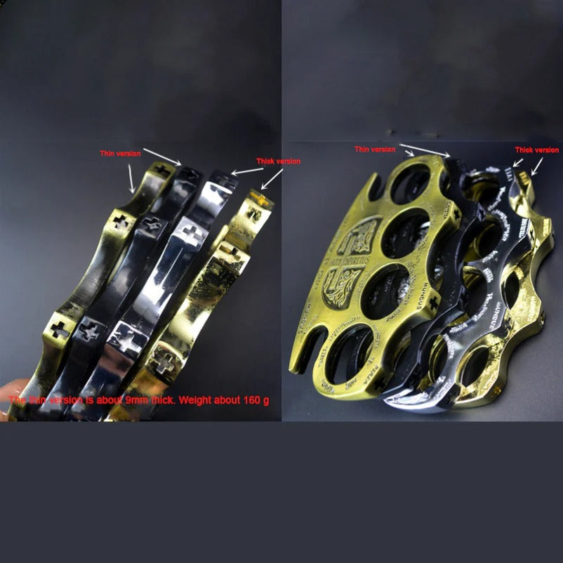 BroadGuard Metal Brass Knuckle Duster and Fist Buckle for Enhanced Protection