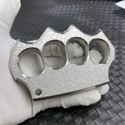 Engraved Knuckle Duster Sturdy Steel Everyday Carry Tool