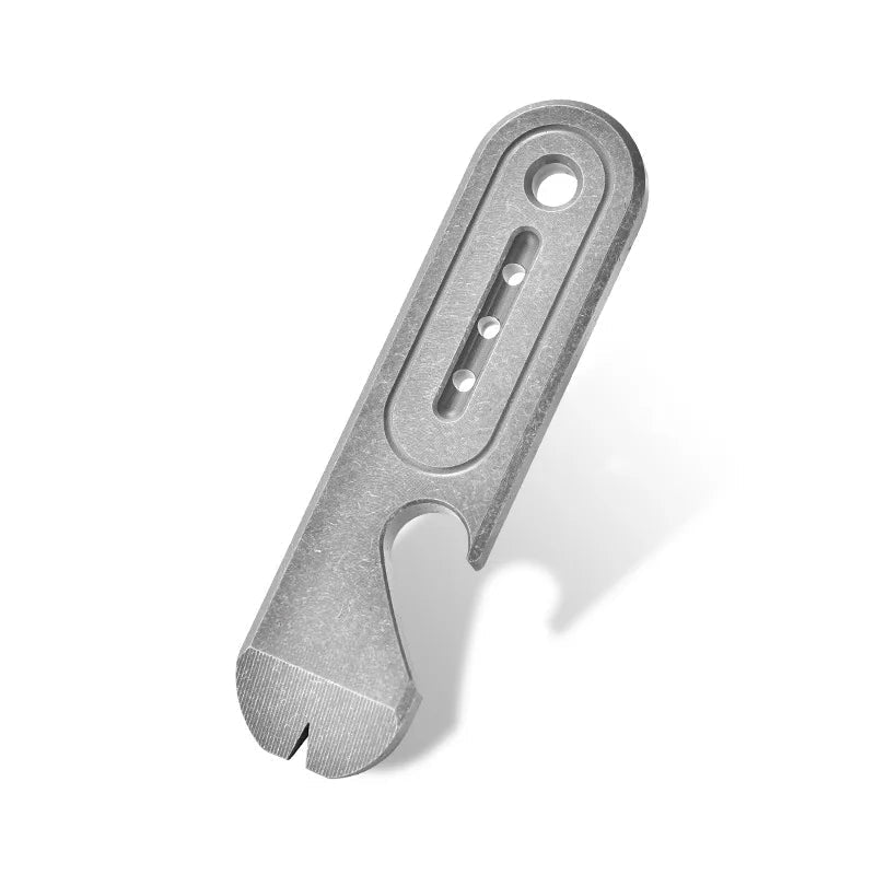 Outdoor Titanium Alloy EDC Pry Bar Crowbar Keychain for Versatile Survival Tasks