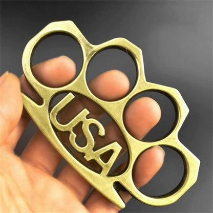 USAEdge Self-Defense Tool Featuring EDC Brass Knuckles and Window Breaker