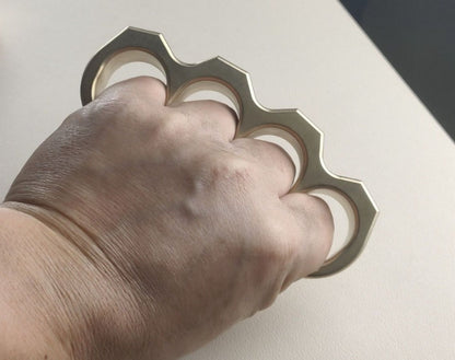 PrecisionGuard Durable Brass Knuckle Duster for Protection and Window Smashing