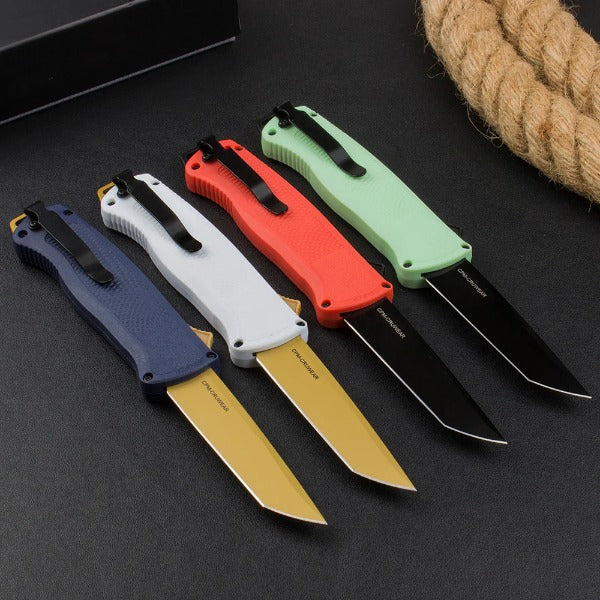 Carbon Fiber Nylon Tactical Knife for Pocket Carry Outdoor Hunting Adventures