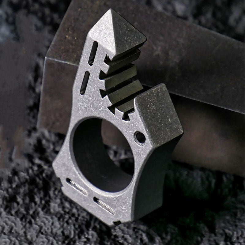 Stylish Titanium Knuckle Duster for Self-defense and EDC Use