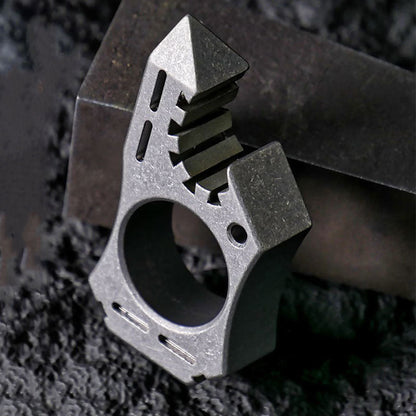 Stylish Titanium Knuckle Duster for Self-defense and EDC Use