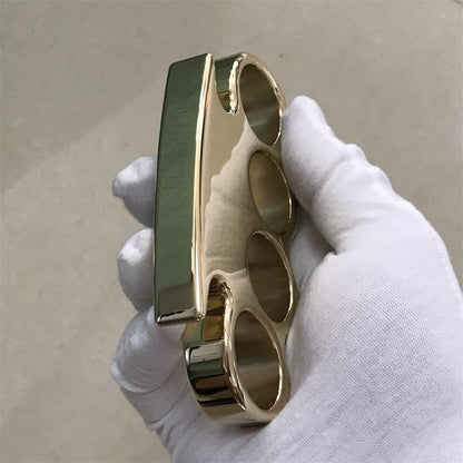 The King Mirror Polished Brass Knuckle Duster in Classic Design