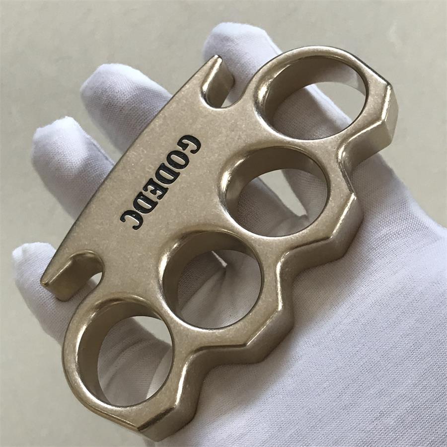 GODEDC KING OF GOD Stonewashed Brass Knuckle Duster Classic Edition