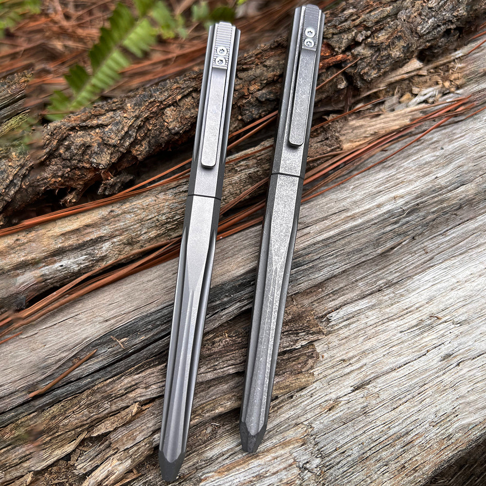 Multifunctional Geometric Titanium Tactical Pen