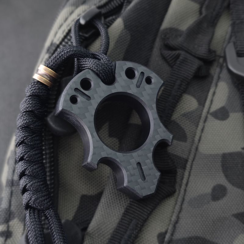 Ultra-Durable Carbon Fiber Knuckle Duster for Single Finger Self Defense