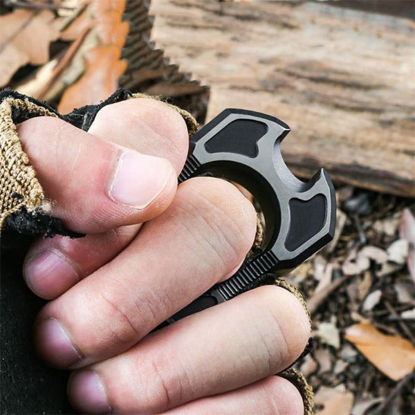 TC4 Titanium One Finger Self-Defense Knuckle Duster for Security