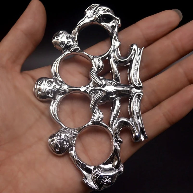 Unique Sheep Skull Knuckle Duster Four Finger Self-Defense Tool