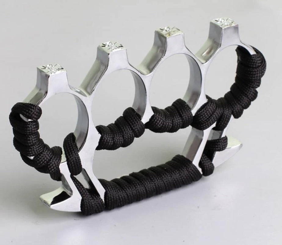 Brass Knuckle Duster with Four Finger Defense for Personal Safety