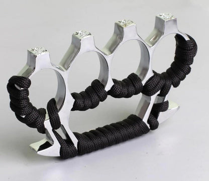 Brass Knuckle Duster with Four Finger Defense for Personal Safety