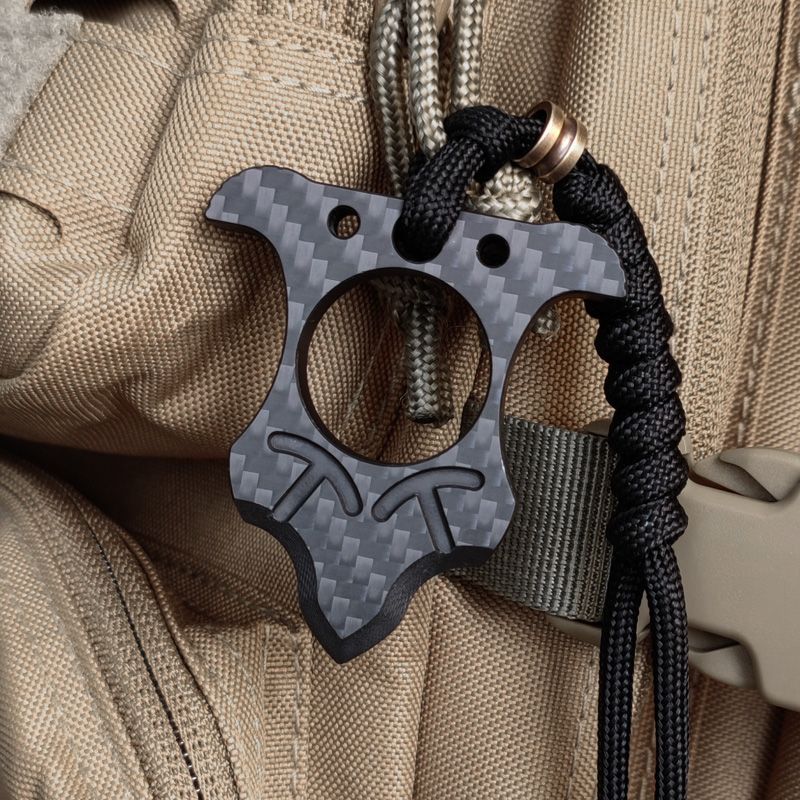 Ultra-Durable Carbon Fiber Knuckle Duster for Single Finger Self Defense