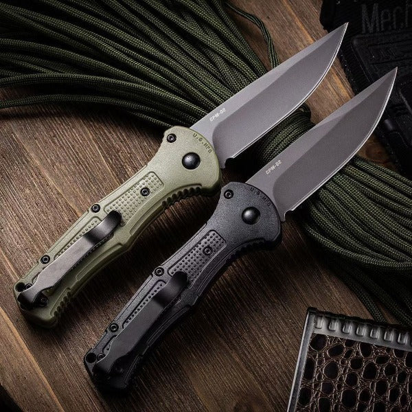 Nylon Fiber Handle Folding Knife for Outdoor Tactical Hunting with D2 Blade