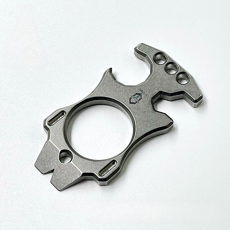 Titanium TC21 Knuckle Duster MultiTool Keychain