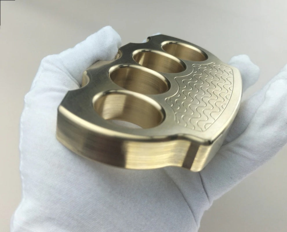 Pure Brass Knuckle Duster Self-Defense Equipment for Maximum Security