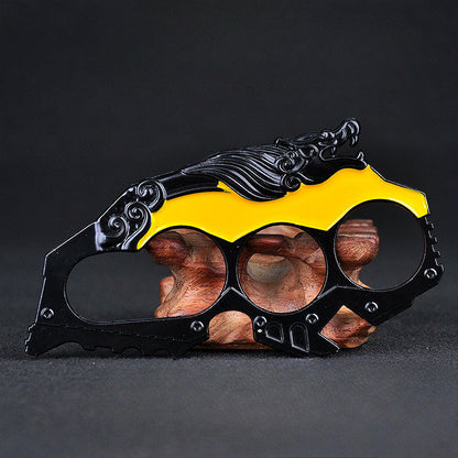 Versatile Zinc Alloy Knuckle Duster with Multiple Integrated Tools