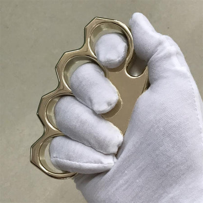 The King Mirror Polished Brass Knuckle Duster in Classic Design