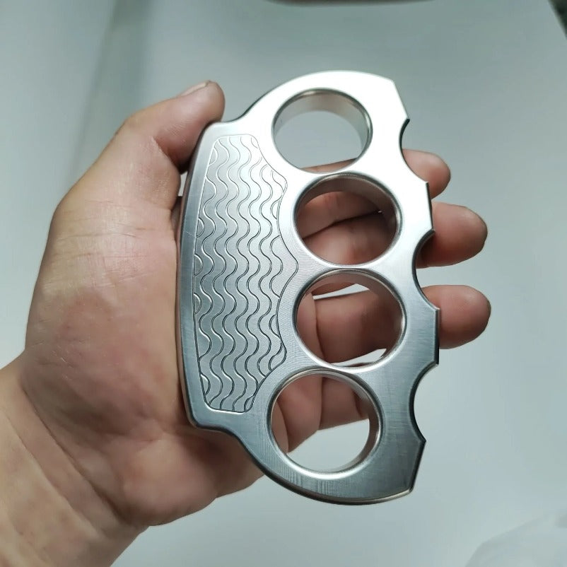 Solid Steel Knuckle Duster Tactical Emergency Defense Equipment