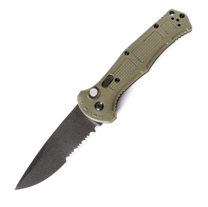 Nylon Fiber Handle Folding Knife for Outdoor Tactical Hunting with D2 Blade