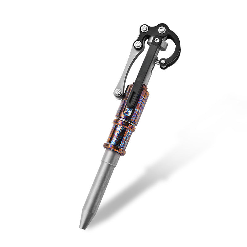 Multifunctional Tactical Pen Made of Titanium