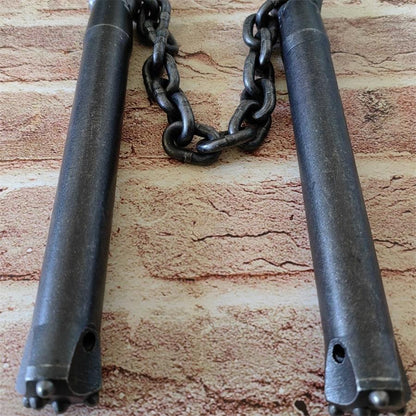 Window Breaking Handmade Nunchucks Crafted from Tungsten Steel for Self-Defense
