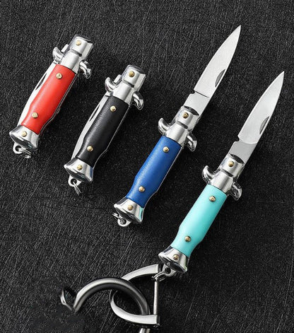 Keychain Folding Knife Mini EDC Tool for Outdoor Defense and Pocket Carry