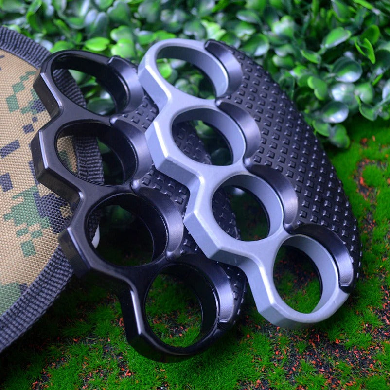 Reinforced Metal Knuckle Duster Four Finger Defense Gear
