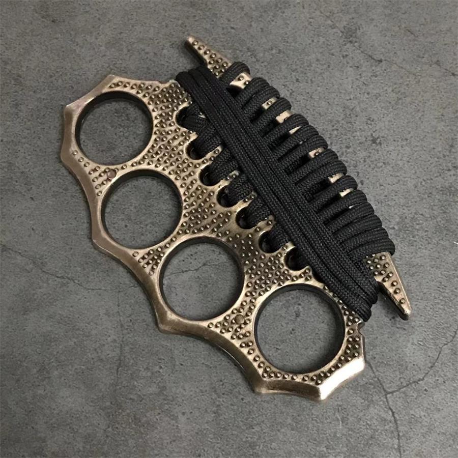 StreetGuard Four-Finger Brass Knuckles Duster and Window Breaker for Tactical Defense