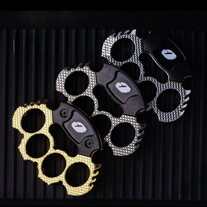 Zinc Alloy Defense Tool Outdoor Knuckle Duster Design