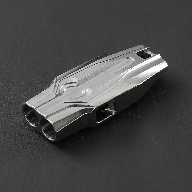 Outdoor Titanium Whistle Pendant for High Decibel Emergencies