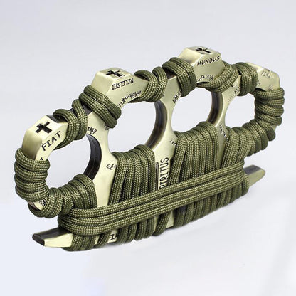 Sleek Solid Brass Knuckle Duster for Self Defense and EDC Use