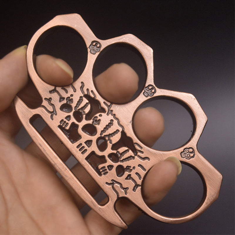 GhostGuard Solid Brass Knuckle Duster and Window Breaking Gear for Emergencies