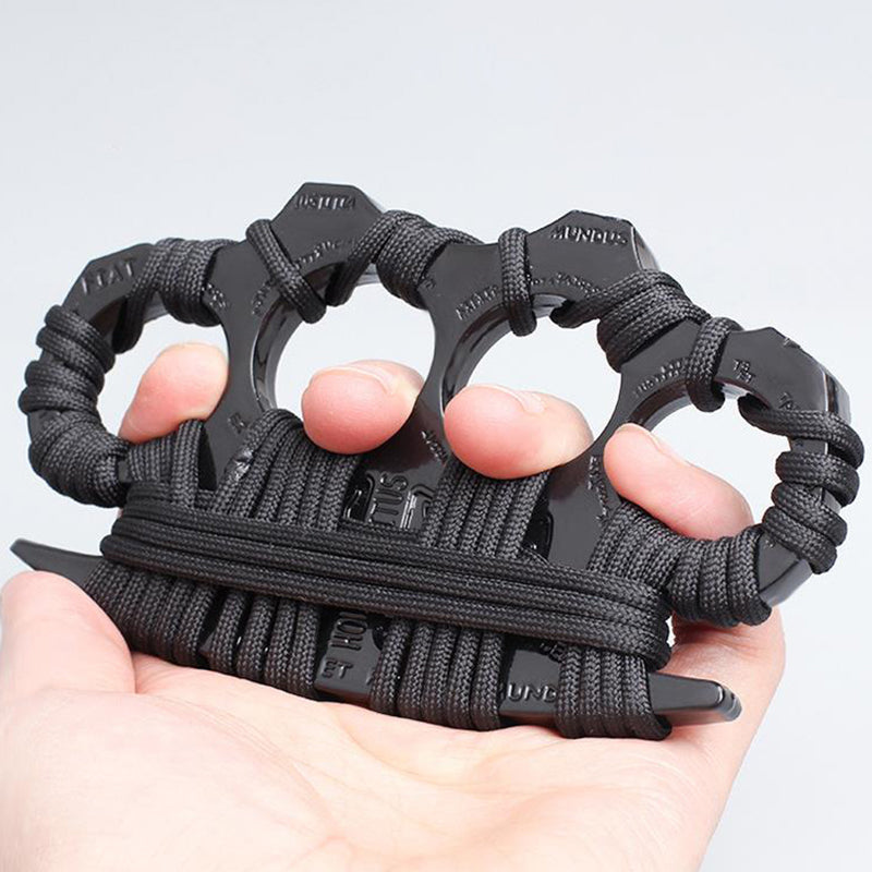 Sleek Solid Brass Knuckle Duster for Self Defense and EDC Use