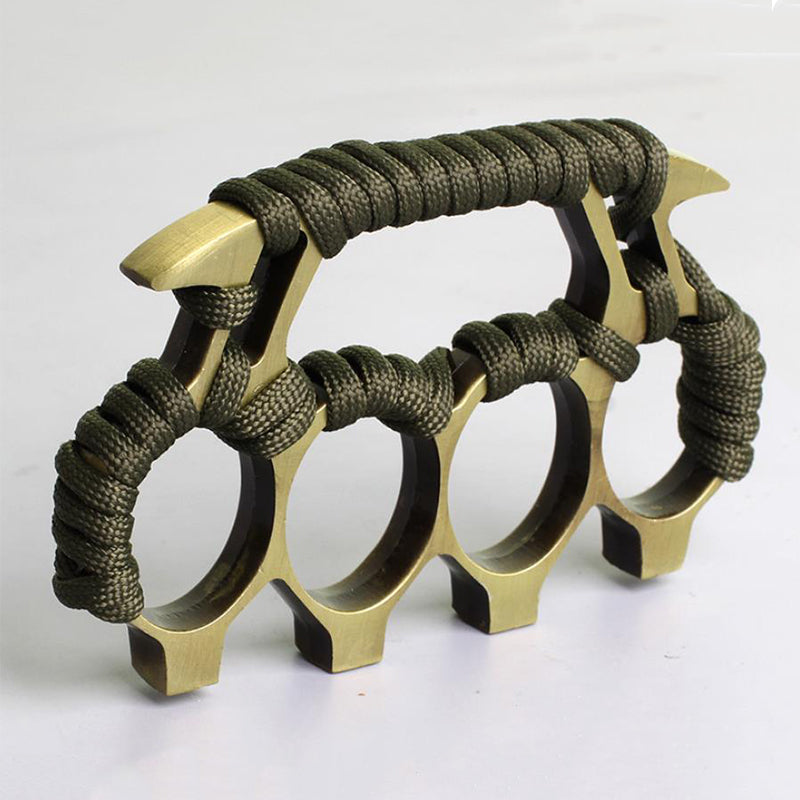 Brass Knuckle Duster with Four Finger Defense for Personal Safety