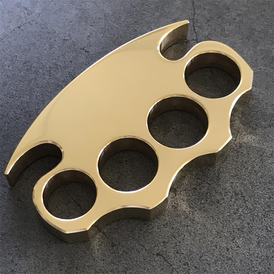 Brass Self-Defense EDC Knuckle Duster with Smooth Polished Surface