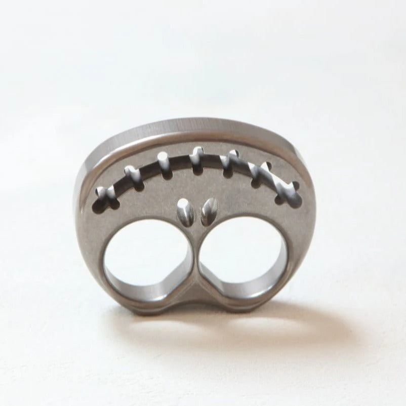 Pumpkin Style TC4 Titanium Knuckle Duster Self-Defense