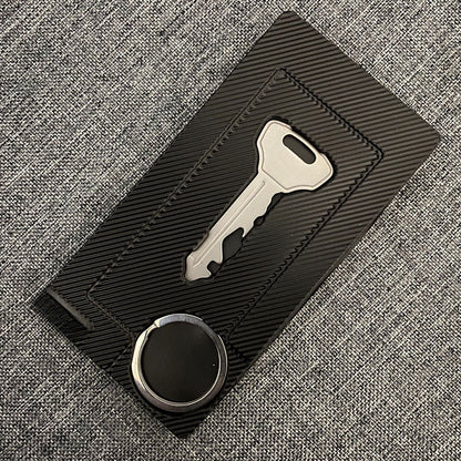 All-in-One Pocket Pro Keychain Tool Featuring Screwdriver Wrench and Opener