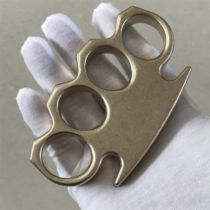 The KING Classic Design Stonewashed Brass Knuckle Duster
