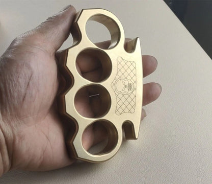 PrecisionGuard Durable Brass Knuckle Duster for Protection and Window Smashing